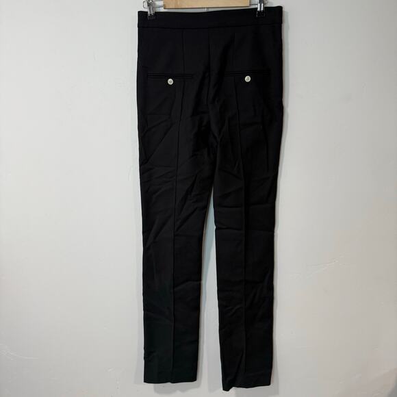 Isabel Marant Palirok Trousers Pants Pintuck Seams Dress Tailored Black US 2 - Picture 3 of 12